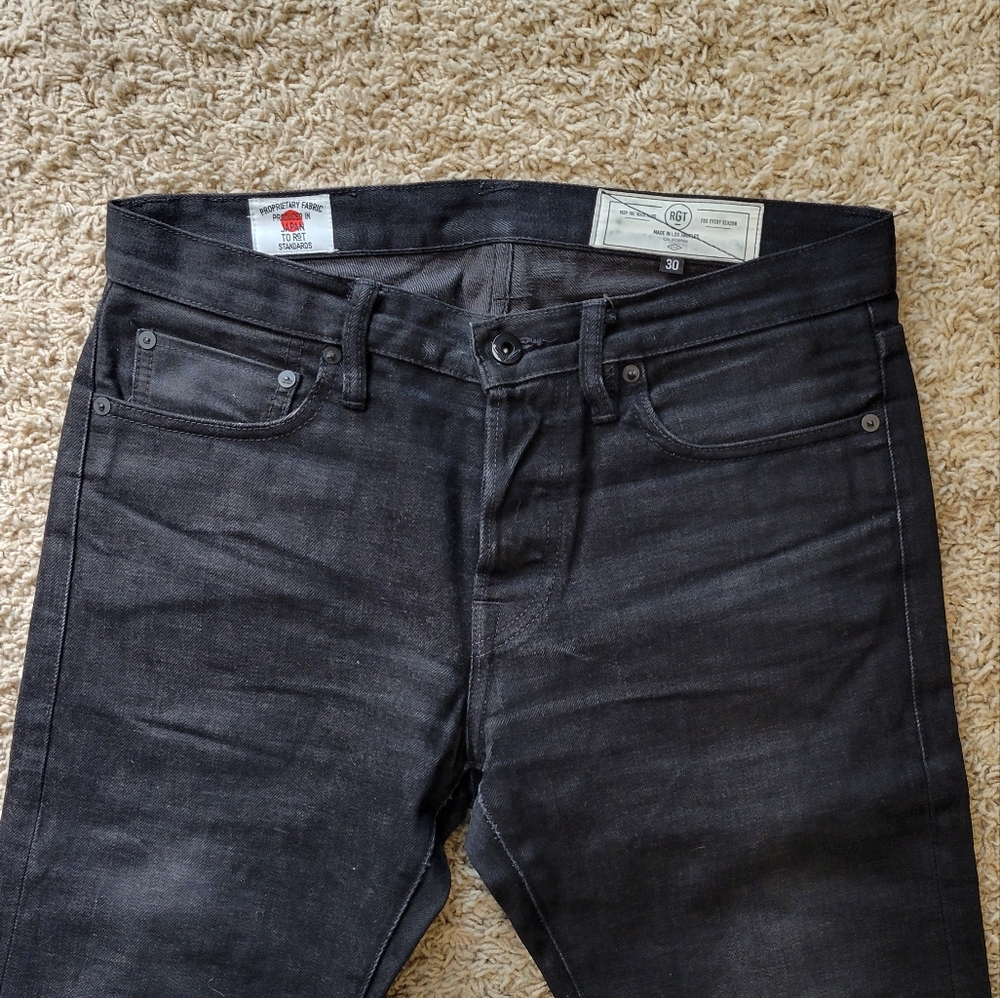 RGT Rogue Territory Black Selvedge Denim